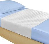 Heavy Absorbency Bed Pads with Tuckable Sides 86 x 91 cm, Washable and Reusable Incontinence Bed Underpads 2 Pack