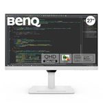 BenQ GW2790QT 27" IPS 2k QHD Monitor| USB-C (65W PD)| Coding Mode| 99%sRGB|Daisy Chain| Height Adjust| 75Hz| Eye Safe Certified| Brightness Intelligence| Noise Filter Speakers| HDMI|DP|USB Hub (White)