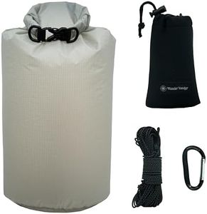 Wander Yonder UltraLight Bear Bag Kit for Backpacking - 10L - Rock Sack - Reflective Slick Rope - Hanging Food Bag for Camping (Version 2.0 - Grey)