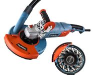 WoHenHao 7 Inch Concrete Grinder Set, with Dust Extraction Shroud and Diamond Grinding Wheel, Tile Adhesive Removal Machine