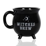 Witch Brew Cauldron Coffee Mug 300ml/10oz Ceramic Beverage Mugs, Adorable Sorceress’s Potion Themed Water Cups, All-Season Drinkware, Ideal for Halloween, Birthday Party Presents