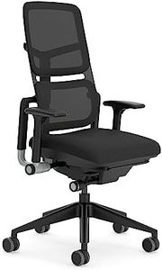 Steelcase Please Air Ergonomischer Bürodrehstuhl mit höhenverstellbarer Lumbalstütze Onyx/Schwarz