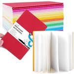 Koogel Small Notebooks Pocket Size, 24-Pack, 48 Pages Each, Kids Notebook for Party Bags, Blank Mini Sketchbook, Soft Cover Note Pads Multipack, 12 Mixed Colours for Memos, DIY Journal, School Use