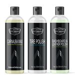 Car Garage Tyre Polish, Dashboard Polish & Carnauba Wax Pack of 3x500 ML