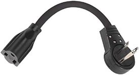 P-A000146N - 6" Extension Cord with Flat Rotating Plug - Black