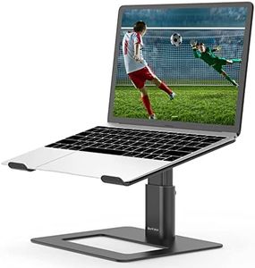 BoYata Laptop Stand, Height adjustable Ventilated Laptop Holder, Notebook Stand Compatible with 10-17'' MacBook Pro/Air, Dell, HP, Samsung, Acer