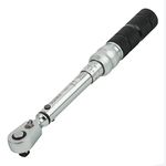 SUNEX TOOLS 11050, 1/4" Drive, 60T Torque Wrench, 10 To 50 in-lb, 60 Tooth Ratcheting Mechanism, Accurate To 3% Clockwise & 6% Counterclockwise, Audible Click, Heat Treated Tube, Aluminum Handle