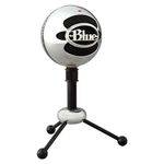 Blue Snowball USB Microphone for Recording, Streaming, Podcasting, Gaming on PC and Mac, Condenser Mic with Cardioid and Omnidirectional Pickup Patterns, and Stylish Retro Design - Brushed Aluminium