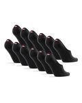 No Show Dress Socks 43-47 Black 6-pack