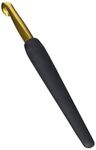 KnitPro KP30883 8 mm Aluminium Crochet Hook, Gold, Gld-bl