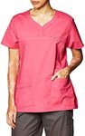 WonderWink Women's Wonderflex Patience Scrub Top, Hot Pink, Small