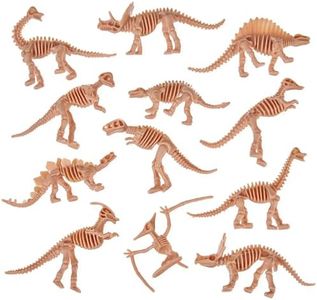 THE TWIDDLERS - 96 Dinosaur Bones Fossil Skeleton Toy Set, Perfect as Dino Party Bag Fillers for Kids, Educational Classrooms Rewards (96 Pack)