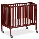 Dream On Me 3-in-1 Folding Portable Crib, Cherry, Large