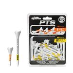 Pride Professional Tee System Evolution Plastic Golf Tees - Pack of 50, (40 Count 2-3/4-Inch and 10 Count 1-1/2-Inch)