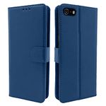 Pikkme Flip Case Leather Finish | Inside TPU with Card Pockets | Wallet Stand and Shock Proof | Magnetic Closing | Complete Protection Flip Cover for iPhone 6 / 6s (Blue)