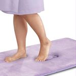 Genteele Bath Mats for Bathroom Non Slip - Lavender 20" x 32" Memory Foam Bathroom Rugs - Quick Dry Bath Mat