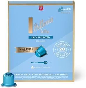 Vittoria Coffee Decaf 100% Arabica Nespresso Compatible Aluminium Capsules. Best Served as an Espresso or Milk - 20 Pack Pods