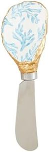 Mud Pie 5 1/2" Oyster Icon Spreader, Coral