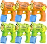 6-Pack Bubble Gun Set with Batterie