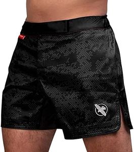 Hayabusa Hexagon Mid-Thigh Fight Short - Black, Medium