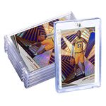 Magnetic Card Sleeve, FOME 5 Pack 35 PT Acrylic Trading Cards Sleeves Cards Protectors Baseball Card Holder for Game Cards SportsCards Standard Collection Storage Display