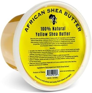 RA Cosmetics 100% Pure African Shea Butter, Golden - Unrefined, Raw African Luxury Head-to-Toe Moisture Miracle for Radiant Skin and Luscious Hair - Sourced from Ghana - 16 oz Jar