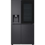 LG GSXE91EVAD InstaView American Style Smart Fridge Freezer - Black Steel