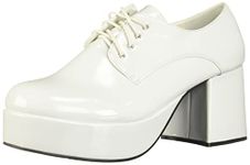 Ellie Shoes 3Heel Disco Platform (Mens Sizes) White