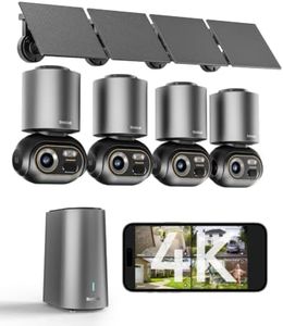 BOTSLAB 4K Security Camera Wireless Outdoor, 4 Cam-Kit, 32GB Local Storage