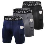 Lixada Men's Sports Shorts Running Shorts Workout Athletic Shorts with Pocket