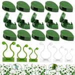 90PCS Plant Clips for Climbing Plants Indoor, 30 Leaf Shaped Plant Wall Clips & 60 Plant Climbing Wall Fixture Clips of 3 Size, Self-Adhesive Plant Clip for Vine Traction & Cable Wire Fastening