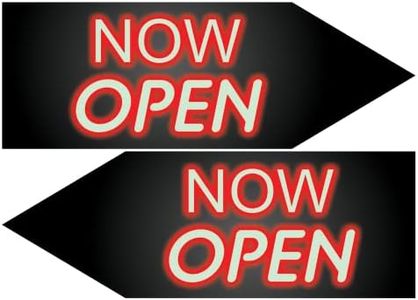 VSE | Giant Waver "Now Open" Sign Arrow | 5ft Long | Street Waver, Sign Spinner, Business Advertising