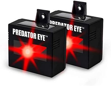 ASPECTEK Solar Rechargeable Night Time Predator Eye Animal Deterrent Powerful Light to Protect from Coyote, Deer, Cat, Raccoon, Skunk, Weatherproof (2 Packs)