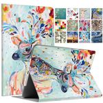 DuraSafe Cases for iPad PRO 10.5 Air 3 [ PRO 10.5 Inch Air 3rd Gen ] A1701 A1709 A1852 A2152 A2123 A2153 A2154 Printed Folio Magnetic Smart Protective Sleek & Classic Design Cover - Deer Print