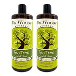 Dr. Woods Pure Tea Tree Liquid Castile Soap with Organic Shea Butter, 32 Ounce (Pack of 2)