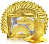 (20 Pairs)24K Gold Under Eye Treatment Masks,Crystal Gold Powder Gel Collagen Eye Mask for Under Eye Wrinkles, Remove Eye Bags, Under-eye, Dark Circles, Hydrating, Puffy Eyes