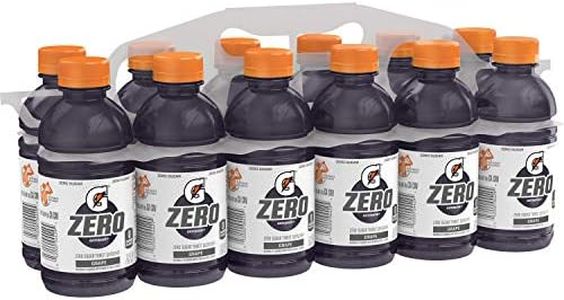 Gatorade Thirst Quencher Zero Sugar Sports Drink, Grape, 12oz Bottles, 12 Pack, Electrolytes for Rehydration