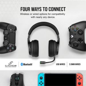 CORSAIR VIRTUOSO RGB Wireless Gaming Headset – Black