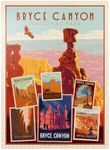 Bryce Canyon National Park: Collage Print, Vintage Poster - Premium 1000 Piece Jigsaw Puzzle for Adults