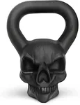 Yes4All Skull Kettlebell Demon 25 lb, Primal Cast Iron Powder Coated Kettlebells for Weights Exercises, Push up, Handle Grip Strength Training Equipment, Indoor Decorations