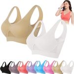 Nulalift Bra, 2024 New Breathable Cool Lift Up Air Bra, Anti-Sagging Breast Bra, Full Support Sports Bra Large Size, 2pcs-b, 7X-Large