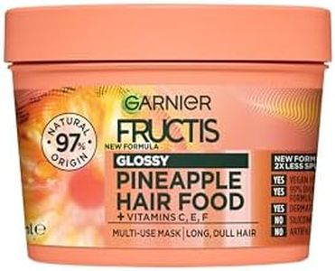 Garnier Fructis Hair Food Glossy Pineapple Multi Use Treatment, Mask For Long Dull Hair, 390ml