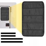 RV Door Window Shade Cover, Foldable Magnetic RV Sun Shade, Oxford Blackout & Blocking Light, Heat and UV Rays, Shower Curtains Coverage RV Accessories for Most RV Interior Door Window (25" X 16")