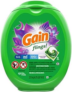 Gain Flings! Liquid Laundry Detergent Pacs, Moonlight Breeze, 96 Count