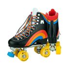 Moxi Skates - Rainbow Rider - Fun and Fashionable Womens Roller Skates | Asphalt Black | Size 9
