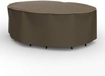 Budge P5A11BTNW3 NeverWet Hillside Patio Table/Chairs Cover, Small, Black and Tan Weave
