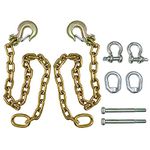 Fivepine Trailer Ultimate Connection Safety Chains 5th Wheel Safety Chain kit Gooseneck Safety Chains, Gold