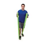 CanDo 2 x Resistance band / training band / gymnastics band - 45 m each - light green (light) - alternative to dumbbells