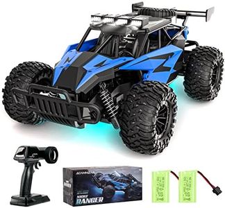 ACAMMZAR AT2 Macchina Telecomandata, 1:16 20+Km/h 2WD Camion Auto Telecomandata, 2.4GHz RC Car Crawler con 2 batterie, 50+min Play Time regalo di Natale per adulti e bambini