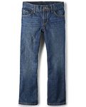 The Children's Place Boys' Basic Bootcut Jeans, Dark Jupiter Single, 12